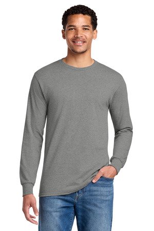 Jerzees - Dri-Power 50/50 Cotton/Poly Long Sleeve T-Shirt. 29LS - Image 3