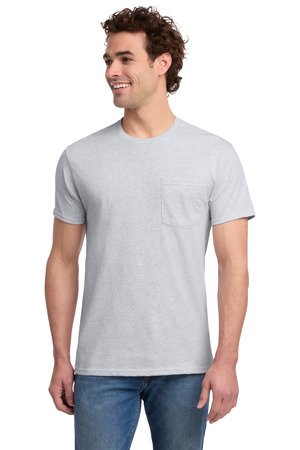 Jerzees - Dri-Power 50/50 Cotton/Poly Pocket T-Shirt. 29MP