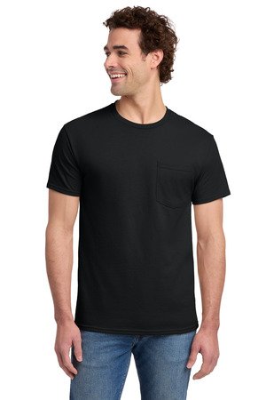 Jerzees - Dri-Power 50/50 Cotton/Poly Pocket T-Shirt. 29MP - Image 3