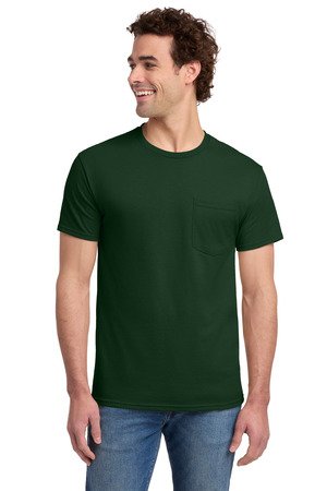 Jerzees - Dri-Power 50/50 Cotton/Poly Pocket T-Shirt. 29MP - Image 4