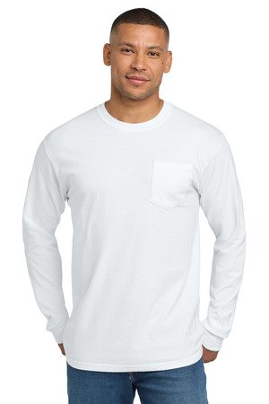 COMFORT COLORS Heavyweight Ring Spun Long Sleeve Pocket Tee. 4410