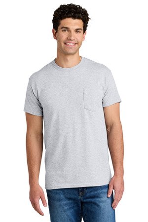 Gildan - DryBlend 50 Cotton/50 Poly Pocket T-Shirt. 8300 - Image 2