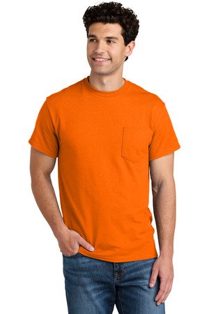 Gildan - DryBlend 50 Cotton/50 Poly Pocket T-Shirt. 8300 - Image 11