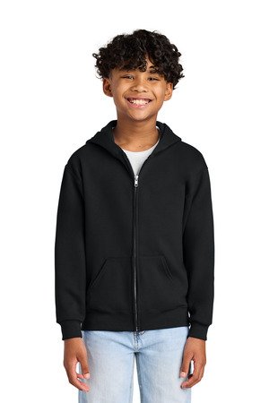 Jerzees - Youth NuBlend Full-Zip Hooded Sweatshirt. 993B