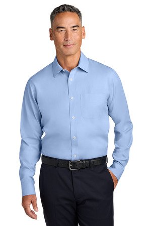 Brooks Brothers Wrinkle-Free Stretch Pinpoint Spread Collar Shirt BB18012 - Image 3