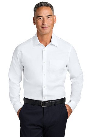 Brooks Brothers Wrinkle-Free Stretch Pinpoint Spread Collar Shirt BB18012 - Image 4