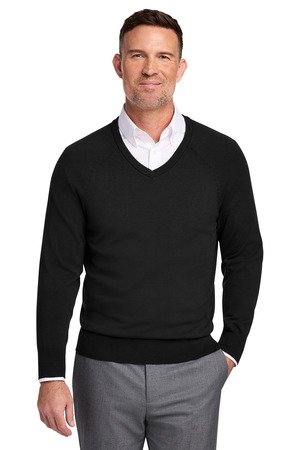 Brooks Brothers Cotton Stretch V-Neck Sweater BB18400