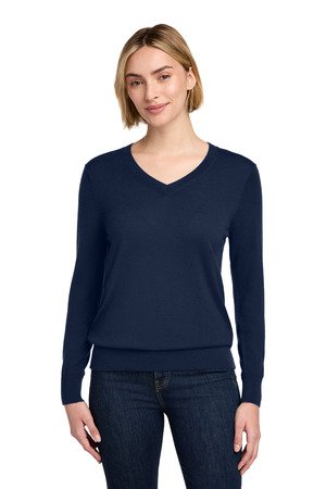 Brooks Brothers Women's Washable Merino V-Neck Sweater BB18411 - Image 2