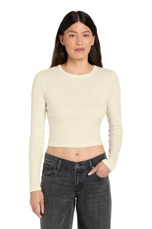 BELLA+CANVAS Women's Micro Rib Long Sleeve Baby Tee BC1501