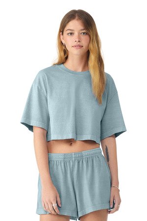 BELLA+CANVAS Women's Heavyweight Garment-Dyed Cropped Tee BC6882GD