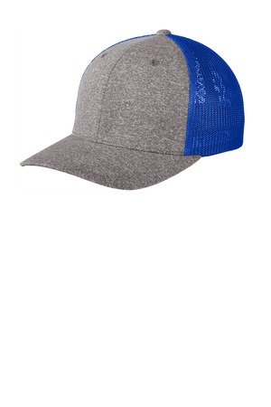 Port Authority Flexfit Melange Mesh Back Trucker Cap C302 - Image 2