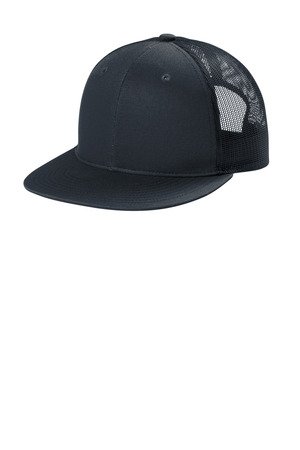 Port Authority Snapback Flat Bill Trucker Cap C407 - Image 3