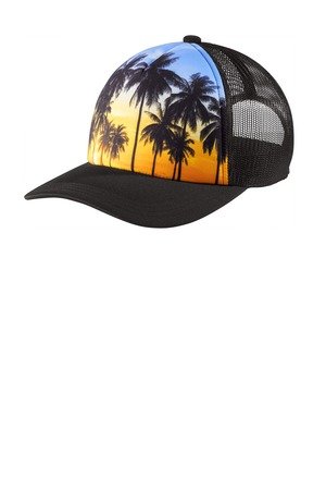 Port Authority Photo Real Snapback Trucker Cap C950