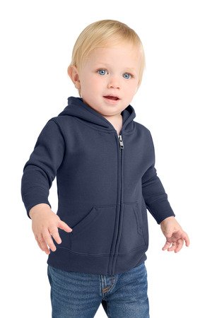 Port & Co Infant Core Fleece Full-Zip Hooded Sweatshirt. CAR78IZH - Image 6