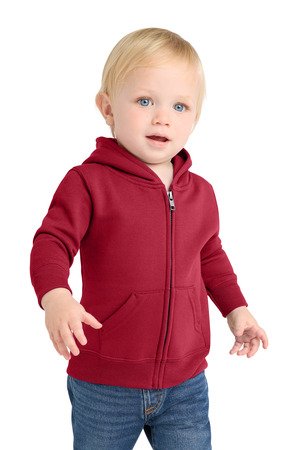 Port & Co Infant Core Fleece Full-Zip Hooded Sweatshirt. CAR78IZH
