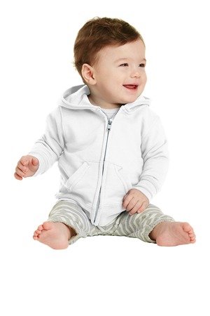 Port & Co Infant Core Fleece Full-Zip Hooded Sweatshirt. CAR78IZH - Image 2