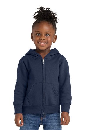 Port & Co Toddler Core Fleece Full-Zip Hooded Sweatshirt. CAR78TZH - Image 5