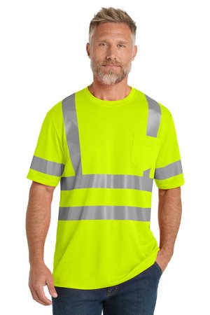 CornerStone ANSI 107 Class 3 Mesh Tee. CS202 - Image 2