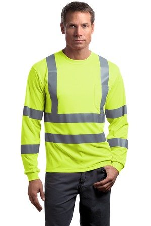 CornerStone - ANSI 107 Class 3 Long Sleeve Snag-Resistant Reflective T-Shirt. CS409 - Image 2