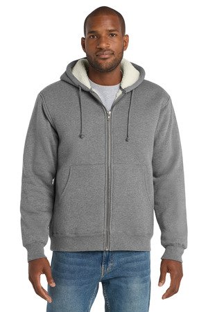 CornerStone Heavyweight Sherpa-Lined Hooded Fleece Jacket. CS625 - Image 2