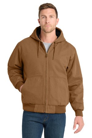 CornerStone Washed Duck Cloth Insulated Hooded Work Jacket. CSJ41 - Image 2