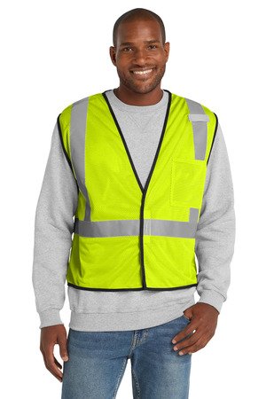 CornerStone ANSI 107 Class 2 Economy Mesh One-Pocket Vest. CSV100 - Image 2