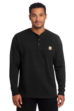 Carhartt Long Sleeve Henley T-Shirt CTK128 - Image 2