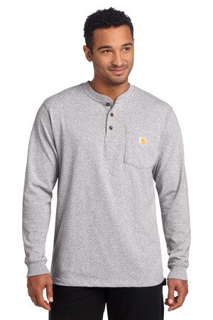 Carhartt Long Sleeve Henley T-Shirt CTK128 - Image 3
