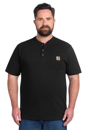 Carhartt Short Sleeve Henley T-Shirt CTK84 - Image 2