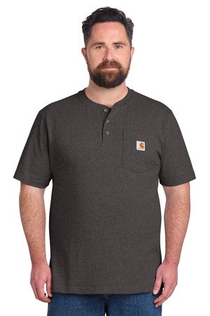 Carhartt Short Sleeve Henley T-Shirt CTK84 - Image 4