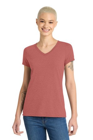 District Women's Perfect Tri V-Neck Tee. DM1350L - Image 12