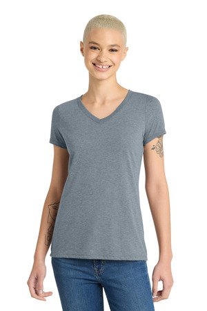 District Women's Perfect Tri V-Neck Tee. DM1350L - Image 22