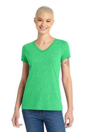 District Women's Perfect Tri V-Neck Tee. DM1350L - Image 5