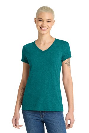 District Women's Perfect Tri V-Neck Tee. DM1350L - Image 14
