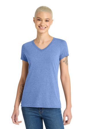District Women's Perfect Tri V-Neck Tee. DM1350L - Image 6