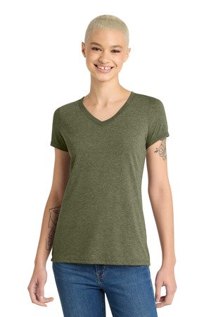 District Women's Perfect Tri V-Neck Tee. DM1350L - Image 21