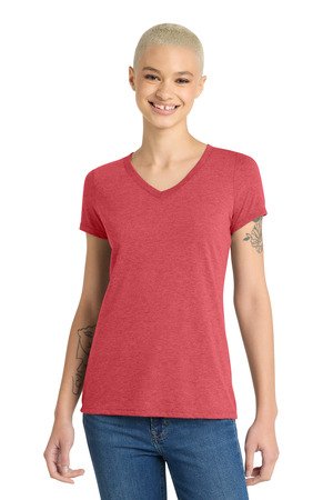 District Women's Perfect Tri V-Neck Tee. DM1350L - Image 9