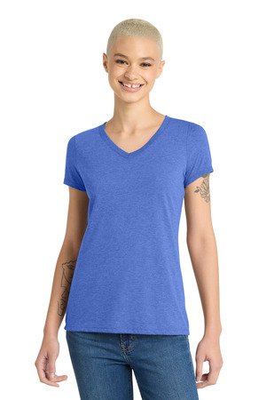 District Women's Perfect Tri V-Neck Tee. DM1350L - Image 10