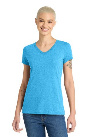 District Women's Perfect Tri V-Neck Tee. DM1350L - Image 11