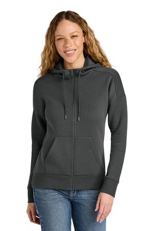 District Women's Perfect Weight Fleece Drop Shoulder Full-Zip Hoodie DT1104