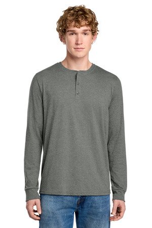 District Perfect Tri Long Sleeve Henley DT145 - Image 2