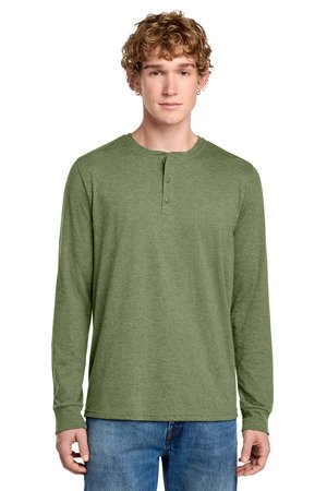 District Perfect Tri Long Sleeve Henley DT145 - Image 3