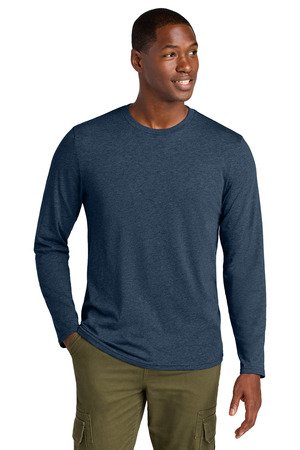 District Perfect Weight CVC Long Sleeve Tee DT185 - Image 5