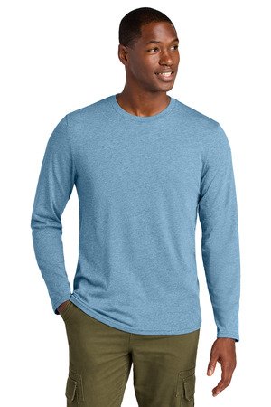 District Perfect Weight CVC Long Sleeve Tee DT185 - Image 3