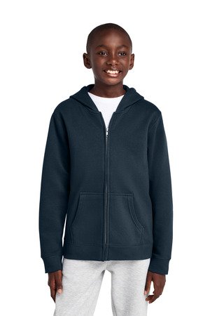 District Youth V.I.T. Fleece Full-Zip Hoodie DT6102Y - Image 7
