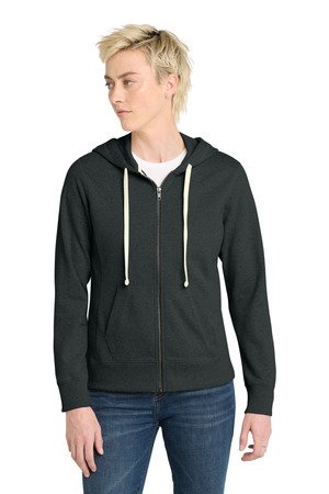 District Women's Re-Fleece Full-Zip Hoodie DT8103 - Image 2