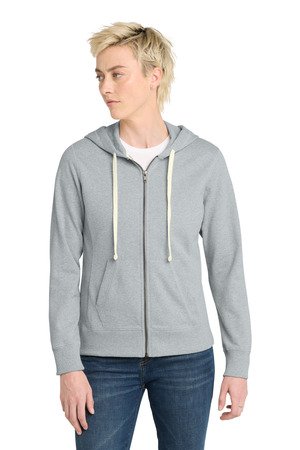 District Women's Re-Fleece Full-Zip Hoodie DT8103 - Image 3
