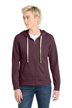 District Women's Re-Fleece Full-Zip Hoodie DT8103 - Image 4