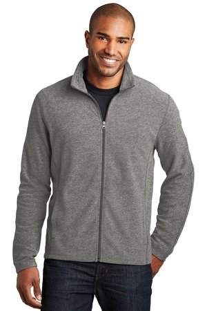 Port Authority Heather Microfleece Full-Zip Jacket. F235 - Image 3