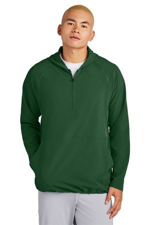 Sport-Tek Repeat 1/2-Zip Long Sleeve Hooded Jacket JST488 - Image 3